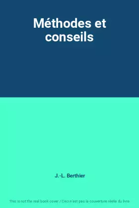 Couverture du produit · Méthodes et conseils