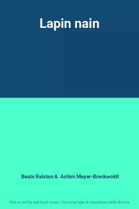 Couverture du produit · Lapin nain