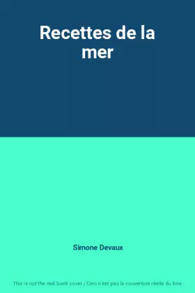Couverture du produit · Recettes de la mer