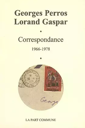 Couverture du produit · Correspondance