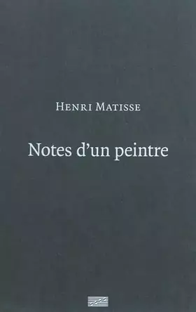 Couverture du produit · NOTES D'UN PEINTRE