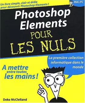 Couverture du produit · Photoshop éléments pour les nuls