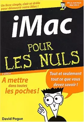 Couverture du produit · Imac Pour Les Nuls. 3eme Edition