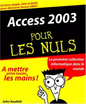 Couverture du produit · Access 2003