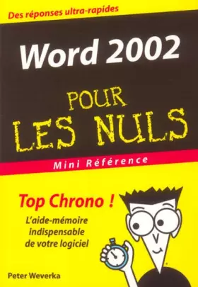 Couverture du produit · Word 2002
