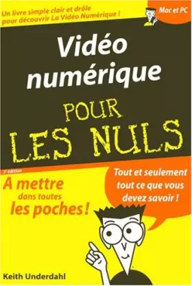 Couverture du produit · Vidéo numérique poche pour les Nuls
