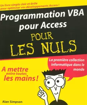 Couverture du produit · PROGRAMMAT VBA ACCESS PR NULS