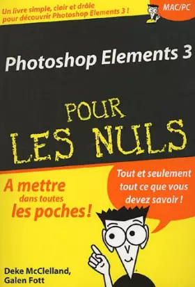 Couverture du produit · Photoshop Elements 3
