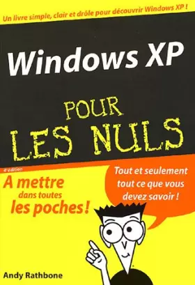 Couverture du produit · Windows XP pour les nuls