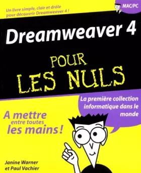 Couverture du produit · Dreamweaver 4
