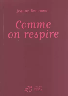 Couverture du produit · Comme on respire