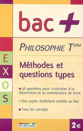 Couverture du produit · Bac+ T philosophie exercices