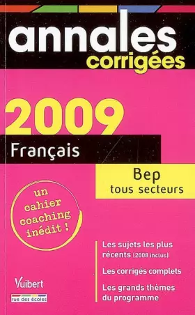 Couverture du produit · Français BEP tous secteurs
