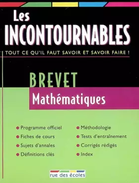 Couverture du produit · Brevet Mathématiques