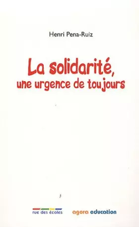 Couverture du produit · La solidarité : Une urgence de toujours