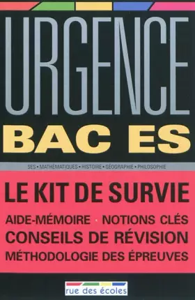 Couverture du produit · Urgence bac ES