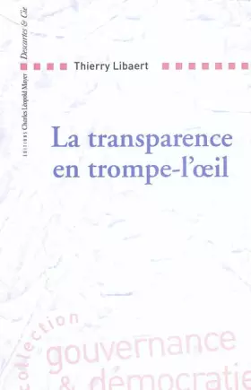 Couverture du produit · La Transparence en trompe-l'oeil