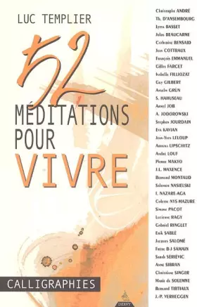 Couverture du produit · 52 méditations pour vivre