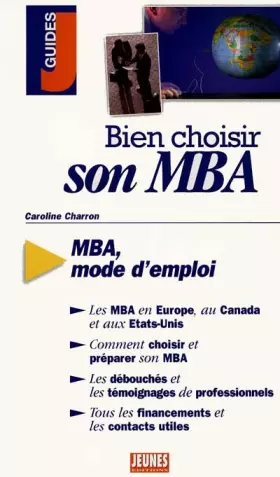 Couverture du produit · Bien choisir son MBA