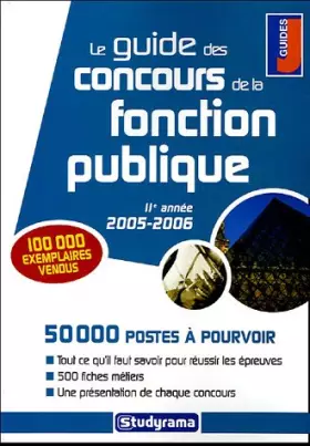 Couverture du produit · Le guide des concours de la fonction publique