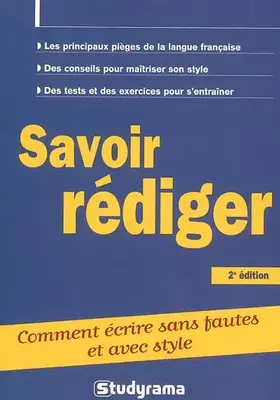 Couverture du produit · Savoir rédiger
