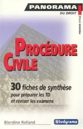 Couverture du produit · Procédure civile