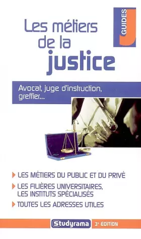 Couverture du produit · Les métiers de la justice