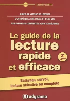 Couverture du produit · Le guide de la lecture rapide et efficace