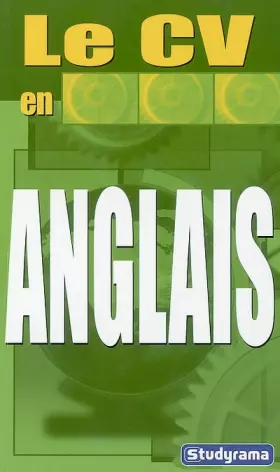 Couverture du produit · Le CV en anglais