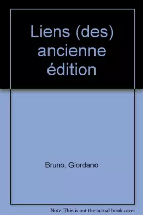 Couverture du produit · Des liens