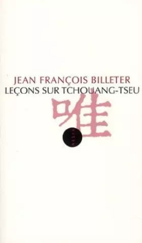 Couverture du produit · Leçons sur Tchouang-Tseu