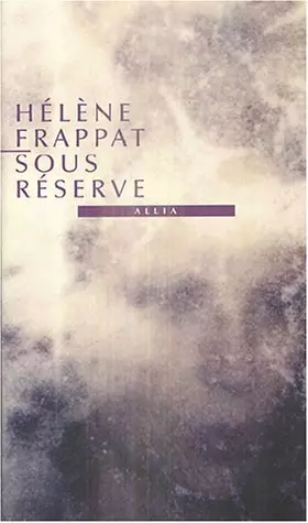 Couverture du produit · Sous réserve