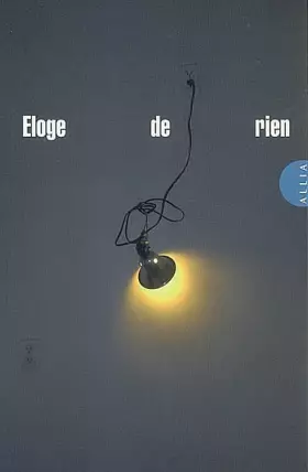 Couverture du produit · Eloge de rien