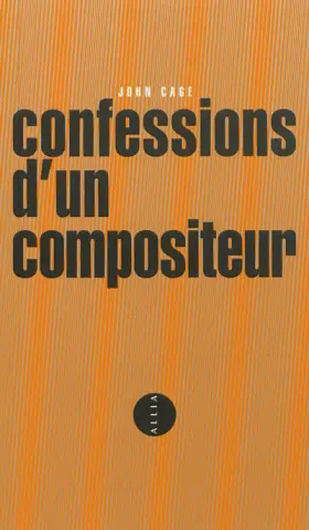 Couverture du produit · CONFESSIONS D'UN COMPOSITEUR - BILINGUE ANGLAIS/FRANCAIS