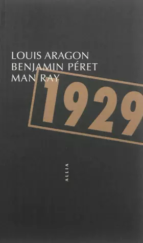Couverture du produit · 1929 : Nouvelle édition