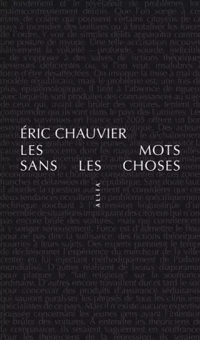 Couverture du produit · Les Mots sans les choses