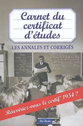 Couverture du produit · Carnet du Certificat d'Etudes