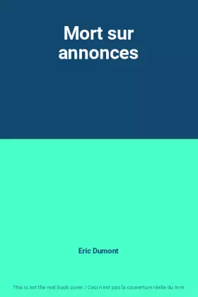 Couverture du produit · Mort sur annonces