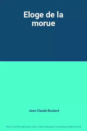 Couverture du produit · Eloge de la morue