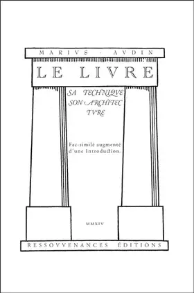 Couverture du produit · Le livre : Sa technique, son architecture
