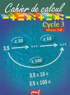Couverture du produit · Cahier de calcul cycle 3 niveau 3b