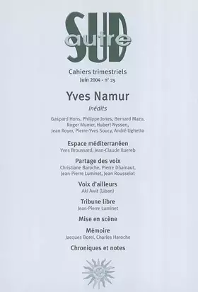 Couverture du produit · Autre Sud, N° 25 :