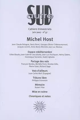 Couverture du produit · Autre Sud, N° 37 :