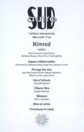 Couverture du produit · Autre Sud No40 : Nimrod