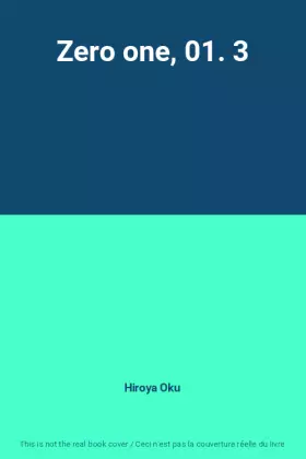 Couverture du produit · Zero one, 01. 3