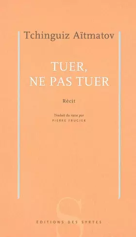 Couverture du produit · Tuer, ne pas tuer
