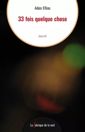 Couverture du produit · 33 fois quelque chose