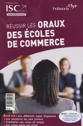 Couverture du produit · Réussir les oraux des écoles de commerce