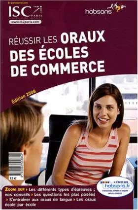 Couverture du produit · Réussir les oraux des écoles de commerce