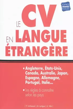 Couverture du produit · Le CV en langue étrangère
